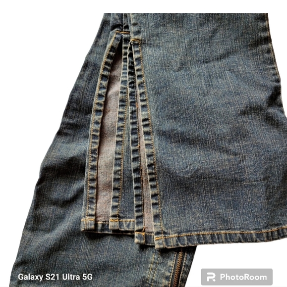 Jordache Hipster Stretch Jeans Vintage Front Zip Only No Buttons Blue Size 13/14 - Picture 8 of 8